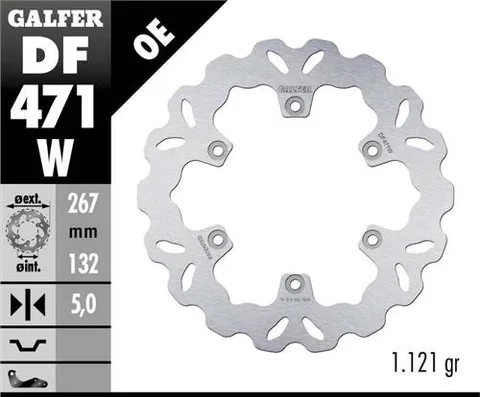 Disco Galfer Wave Fijo 267x5mm