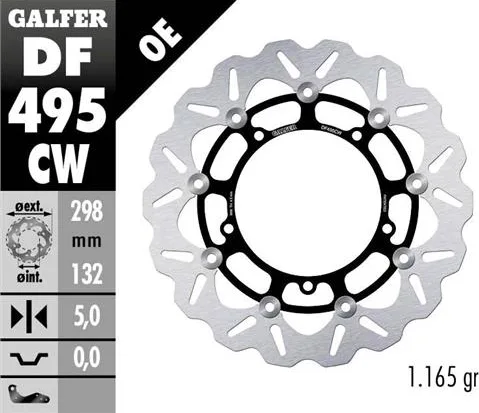 Disco Galfer Wave Flotante Completo (C. Alu.)