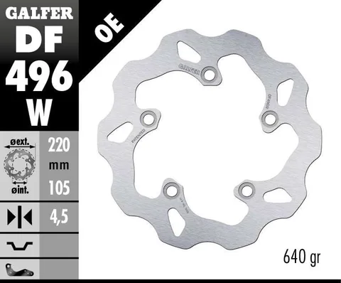 Disco W fijo racing 220X4MM