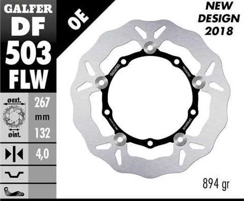 Disco Galfer Wave Flotante (C. Acero) 267x4mm