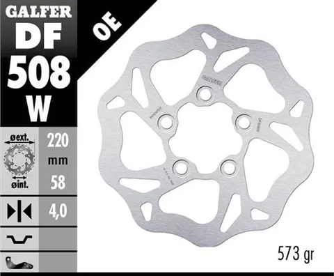 Disco Galfer Wave Fijo 220x4mm