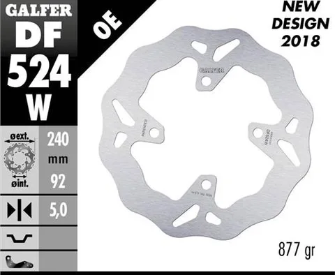 Disco Galfer Wave Fijo 240x5mm