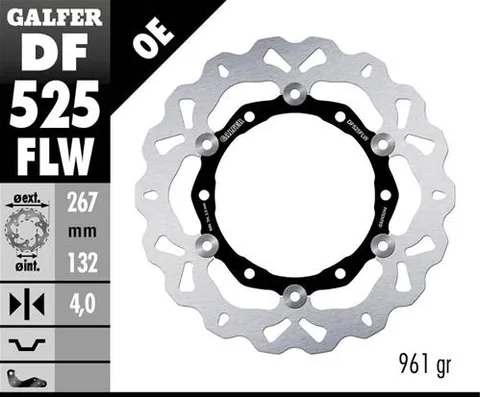 Disco Galfer Wave Flotante (C. Acero) 267x4mm