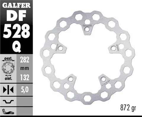 Disco de freno trasero Galfer DF528Q TMAx 530 560