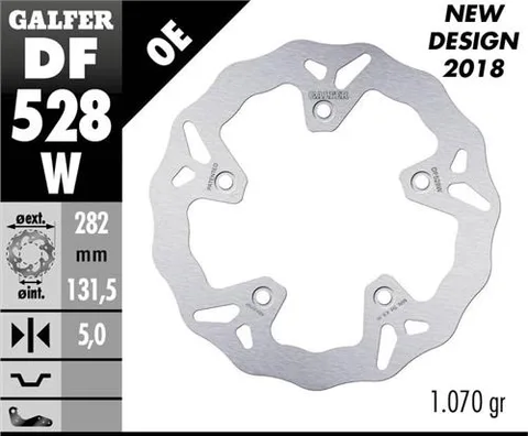 Disco Galfer Wave Fijo 282x5mm