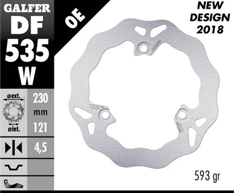 Disco Galfer Wave fijo 230x4.5mm