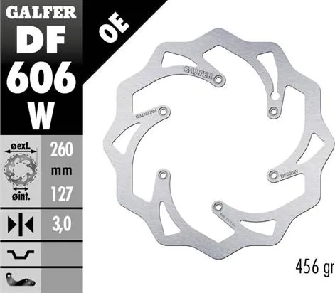 Disco Galfer Wave fijo 260x3.2mm