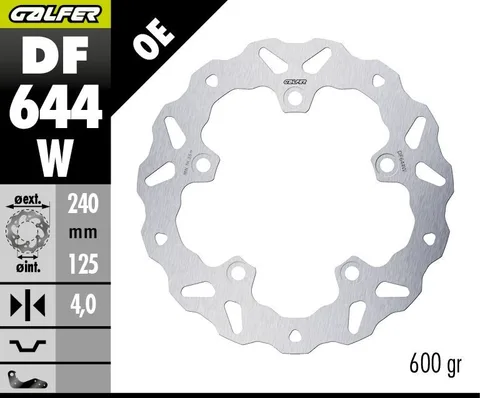 Disco W fijo 240x4mm (trasero)