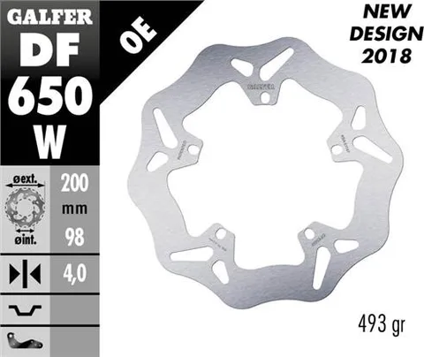 Disco Galfer Wave fijo 200x4mm