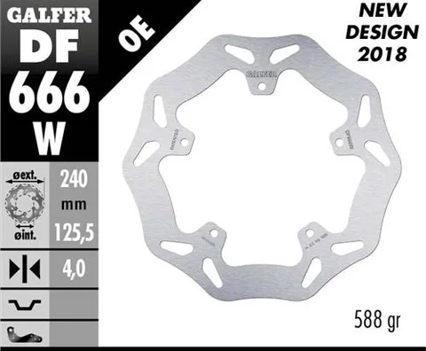 Disco Galfer Wave fijo 240x4mm