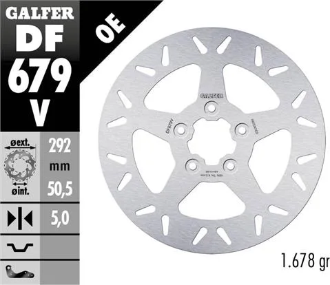 Disco Galfer Round fijo 292x5mm