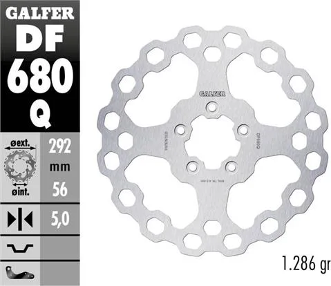 Disco Galfer fijo Qubic 292x5mm