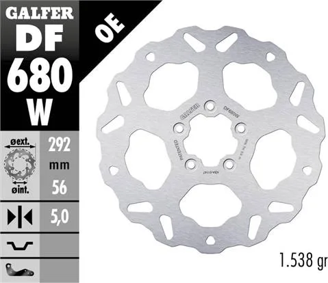 Disco Galfer Wave fijo 292x5mm