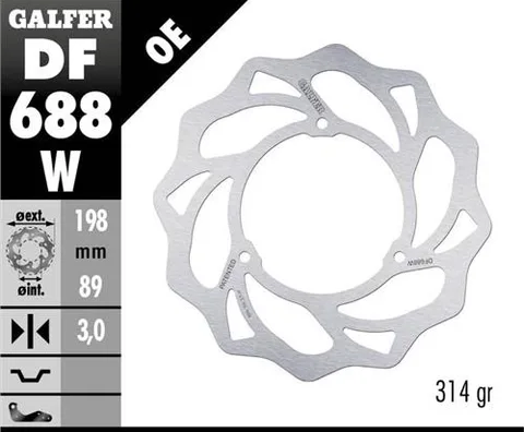 Disco Galfer Wave Fijo 198x3mm