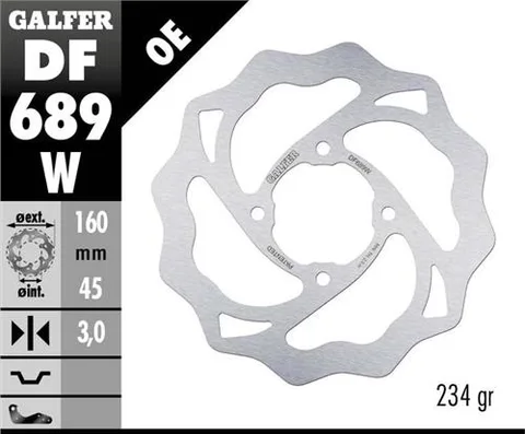 Disco Galfer Wave Fijo 160x3mm