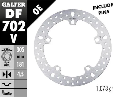 Disco freno delantero Galfer BMW R 1250 y otras