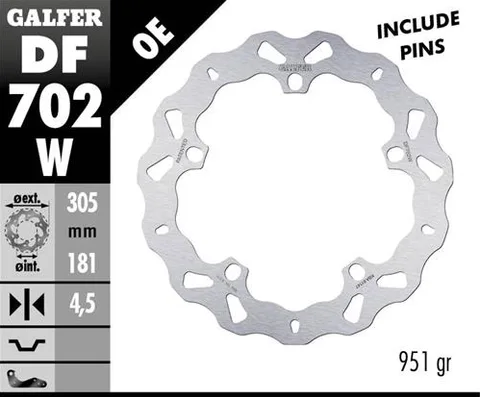 Disco Galfer Wave Fijo 305x4.5mm
