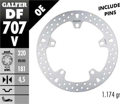 Disco Galfer Round Fijo 320x4.5mm