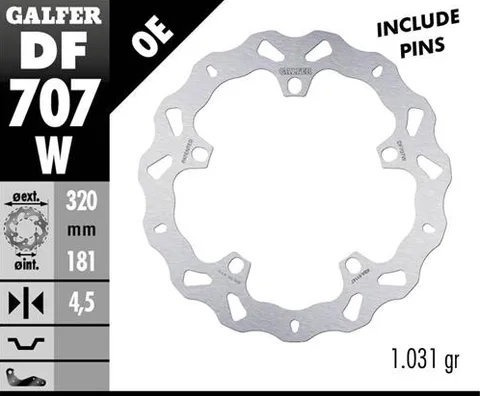 Disco Galfer Wave Fijo 320x4.5mm