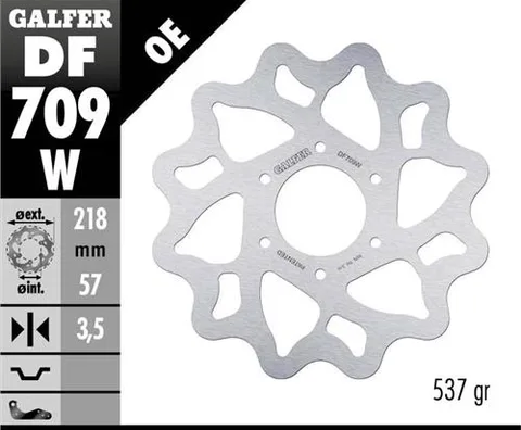 Disco Galfer Wave Fijo 218x3.5mm