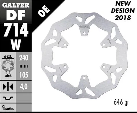 Disco Galfer Wave Fijo 240x4mm