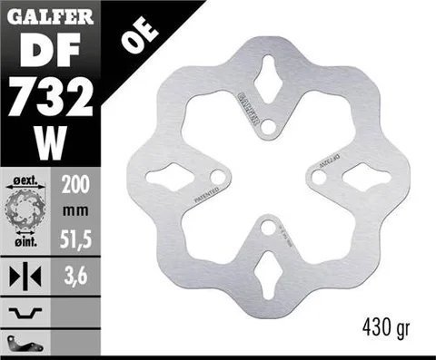Disco Galfer Wave Fijo 200x3.5mm