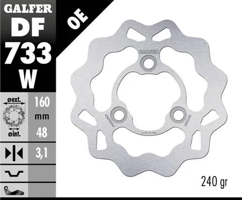 Disco Galfer Wave Fijo 160x3.1mm