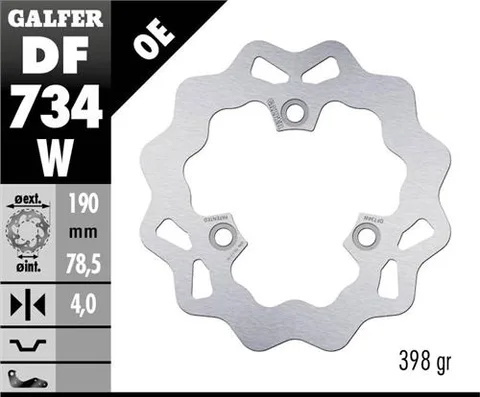 Disco Galfer Wave Fijo 190x4mm