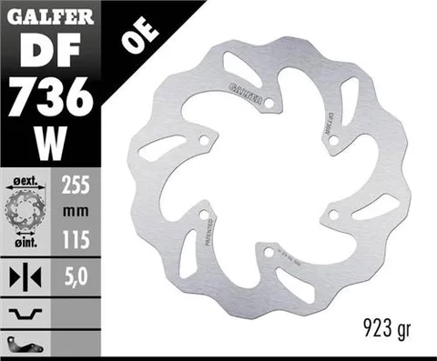 Disco Galfer Wave Fijo 255x5mm