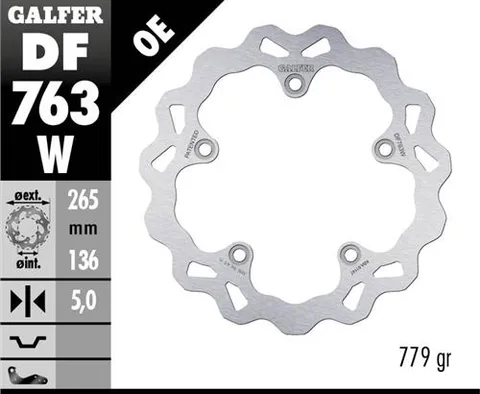 Disco Galfer Wave Fijo 265x5mm
