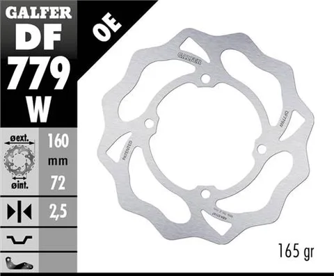 Disco Galfer Wave Fijo 160x2.5mm
