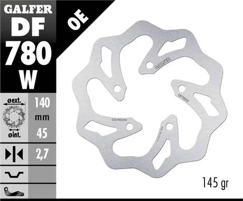 Disco Galfer Wave Fijo 140x2.7mm
