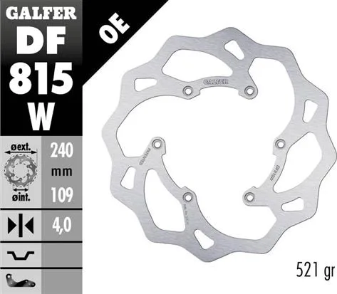 Disco Galfer Wave Fijo 240x4mm