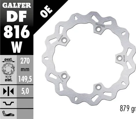 Disco Galfer Wave Fijo 270x5mm