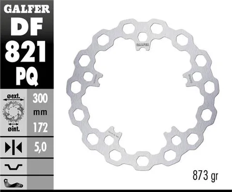 Disco Galfer Brake Track Cubiq 300x5mm