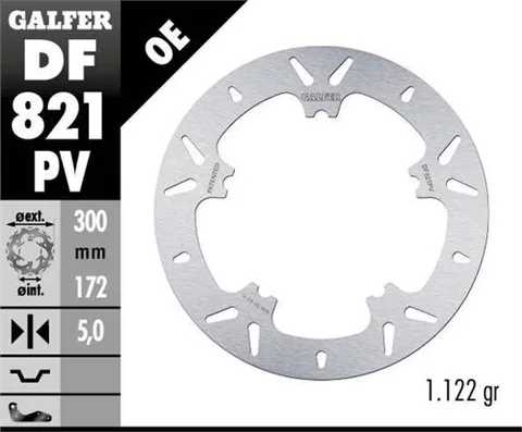 Disco Galfer Round Brake Track 300x5mm