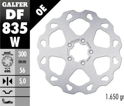 Disco Galfer Wave Fijo 300x5mm