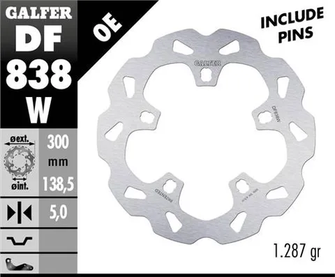 Disco Galfer Wave Fijo 300x5mm