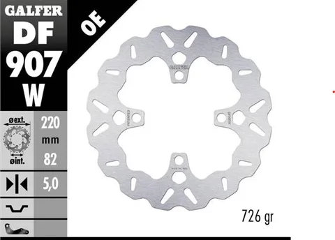 Disco Galfer Wave Fijo 220x5mm