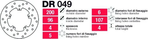 Discos de freno delt Piaggio varios modelos