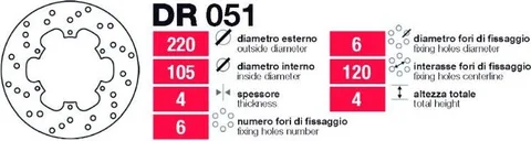 Discos de freno delt-tras Piaggio-Gilera vari