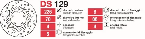 Discos de freno delt Peugeot - DS129
