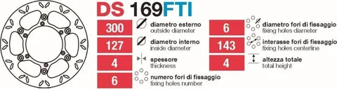 Discos de freno delt KTM LC4-LC8 - DS169FTI
