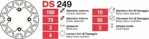 Discos de freno Grimeca Kawa KX65 - DS249