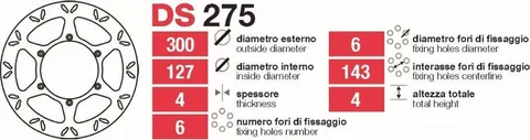 Discos de freno delt KTM LC4-LC8 - DS275