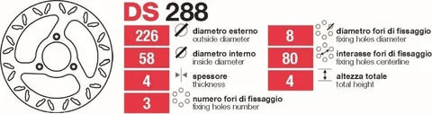 Discos de freno Grimeca Peugeot 100-150 - DS288