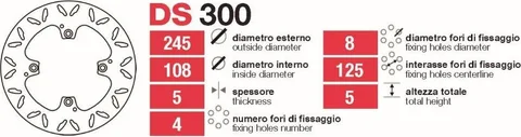 Discos de freno tras Ducati varios modelos