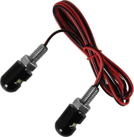 Luz de matrícula moto incorporada en tornillos