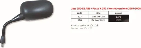 Espejo Honda Hornet Forza Jazz dcho