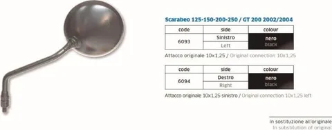 Scarabeo 125-150-200-250 GT 200 2002 2004